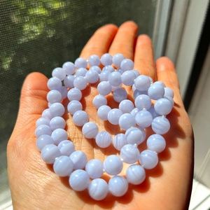 Gemisphere Blue Lace Agate Necklace